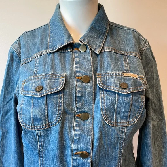 Vintage Calvin Klein Denim Jacket Sz M - Picture 2 of 9